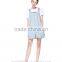 Women's summer casual light blue denim jeans hot shorts/short suspender bib overalls
