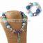 Wholesale Kids Cinderella High-heeled Shoes Crystal Pendant Chunky Necklace Jewelry Set