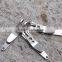 EDC Bag Suspension Clip with Key Ring Carabiner Stainless Steel Outdoor Quicklink Tool