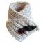 ladies handmade button acrylic knitted infinity neck warmer