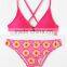Spandex/Polyester Custom Sublimation Printing Women Swimwear With Crossed Straps At Back