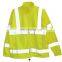 Polar Fleece Green Security Reflective Safety Jacket Men