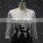 LN137 New Sexy See Through 3/4 Sleeves Real Samples Of Lace Evening Dress