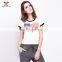 Wholesale Latest New Design Fashion Women White Shirt Tee shirt Custom Women Cheap 100 Cotton T Shirt