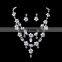 European luxury fashion jewelry women statement crystal fashion necklace set