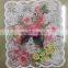new popular embroidery milk silk mesh printing lace design