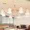 LED chandelier living room restaurant the bedroom wood minimalist modern wind industry with creative Japanese-style