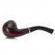 145mm Length wooden resin short tobacco pipe with small rosewood carving head for smoking