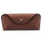 Promotional Vintage and Personalized Leather Sunglasses Case with Press-button
