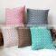 Woven Velvet Throw Cushion Case Pillow Cover With Invisible Zipper