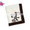 Animal Design Applique Embroidery Newborn Blanket Super Soft Comfortable Coral Fleece Baby Blanket