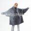 Versatile Microfiber Polyester Fabric Fluffy Lightweight Durable Wearable Sherpa Blanket