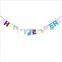 colorful colors Baby Shower Wedding Garland Flags Party Decoration