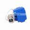 2 way CWX-15N mini electric actuator motor operated ball valve for water leakage detector