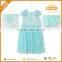 China Supplier Blue Fancy Dresses for Baby Girl Cotton Dresses