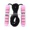 OEM Wholesale advanced custom LOGO weighted foam fitness speed skipping rope professional jump ropes