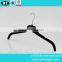YY0525 high end black velvet t shirts hanger thin velvet plastic hanger with notched                        
                                                                                Supplier's Choice