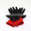 Red Nylon Liner Black Sandy Nitrile Coated Good Grip Work Safety Gloves