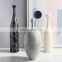 Modern Geometric Porcelain White Stripe Black Home Decorative Ceramic Vase Flower Vase All-season Support Morden,classic