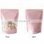 In stock Plastic Food Packaging Pouches Bag Resealable Zip lock Storage Stand Up Pouch Bags Matte Color Maple Leaf  With Window
