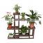 Wooden Plant Stands Flower Rack Plant Stand Multifunctional Wood Shelves Storage Rack Bookshelf W/Hollow-Out Rack Bonsai Display