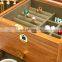 Solid wood fingerprint jewelry box password lock packing box  jewelry storage box