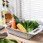 PP Washing Sink Basket Plastic Fruit Vegetables Storage Kitchen Drain Basket