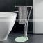 Decorative glass toilet roll paper holder