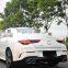 100% fit complete car body kit include front bumper assembly GT grille tail lip tail throat for Mercedes Benz CLA W118 up to AMG