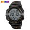 SKMEI 1258 Fashion LED Digital Outdoor Sports Watches 50M Waterproof Chronograph Big Dial Digital Wristwatches