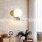 Newest Design Simple Decoration Ball Shaped Wall Light Fixture Sconce Lamp Gold Black Glass Lampshade Decor Wall Lamps