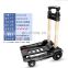 Mute wheel foldable small trolley aluminum trolley old travel shopping to move goods to buy food