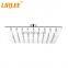 LIRLEE 6inch 8inch rainfall high pressure full chrome luxury shower head set
