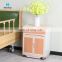 Wholesale Luxurious Equipment Hospital Wooden Color Abs Plastic Bedside Table ,Patient Cabinet With Castors