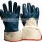 Knit Wrist Interlock Cotton Lined Yellow Nitrile Coated Work Glove Wholesale