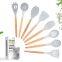AMAZON TOP SELLER GADGETS 2022 SILICONE KITCHEN ACCESSORIES PRIVATE LABEL 9 PCS MARBLE SILICONE UTENSILS SET