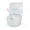 Double Zip Stand up Pouch BPA Sterilized Breastmilk Storage Bags 50pcs/30pcs Plastic Breast Milk Storage Bag Weiyi CN;GUA PET+PE