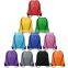 China design wholesale custom logo draw string promotional nylon 210D polyester shop backpack drawstring bag