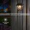 Waterproof Outdoor Sensor Garden Wall Plastic Led Solar Lamp