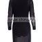 ladie casual dress long sleeves fashion dress prom dress