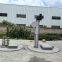 Fully automatic vertical spiral grid machine garbage squeezing and conveying device