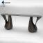 Simple stainless steel coffee table -- Mirror-polished core of modern living space