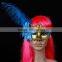 High Quality Plastic Feather Headpiece Carnival Party Mask