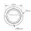 120 degree 78mm optical glass led lens with gasket kit