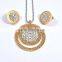 European Fashion Jewellery Gold Plated Fashion And Costume Jewelry Set