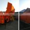 JZC350 Roller Drum Concrete mixer with Hydraulic type self loading mobile concrete mixer