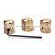 3pcs Gold Metal Dome Style Electric Guitar Bass Knobs With Wrench