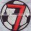letter round shape badge Iron on embroidery patch