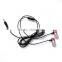 2015 China market of electronic high quality comfortable in-ear flat cable metal earhphone with mic for mobile phone/ mp3 player