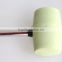 Skidproof fiberglass handle green head european rubber hammer
